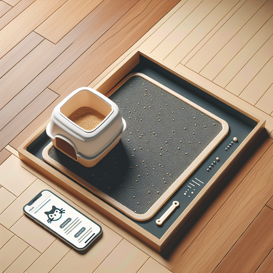 15. “Protecting hardwood floors with a litter trapping mat”