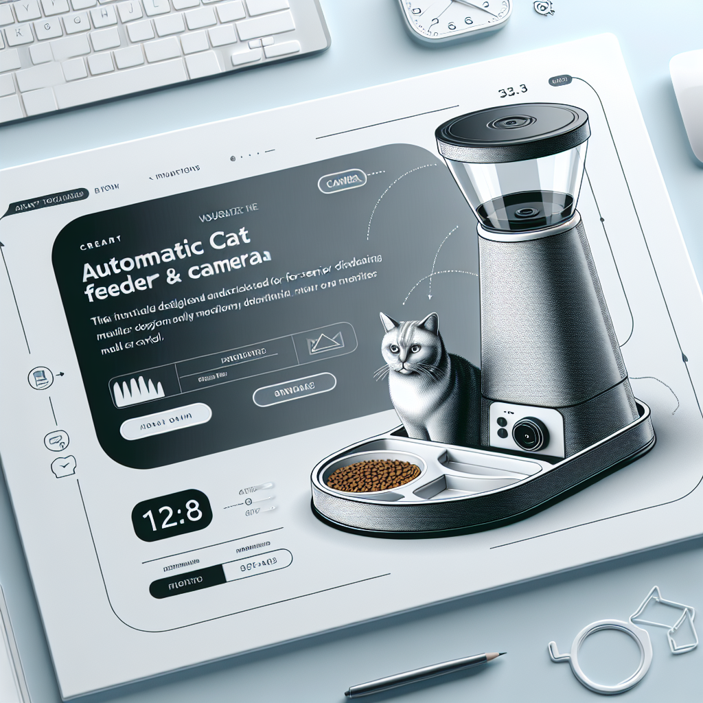 17. “Automatic Cat Feeder with Camera for Senior Cats: Monitoring & Meal Control”