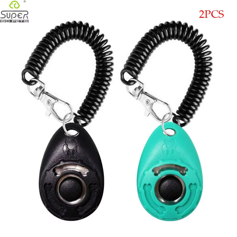 2/Pack Dog Training Clicker with Adjustable Wrist Strap Durable Lightweight Easy to Use for Cats Puppy Birds Horses