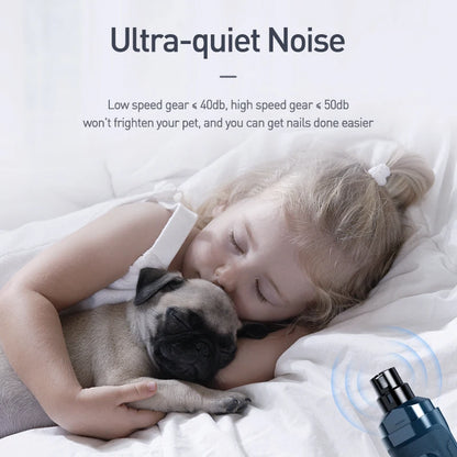 N30 Electric Dog Nail Clippers for Dog Nail Grinder Rechargeable Professional Pet Clipper for Cat Claws Cutter Grooming