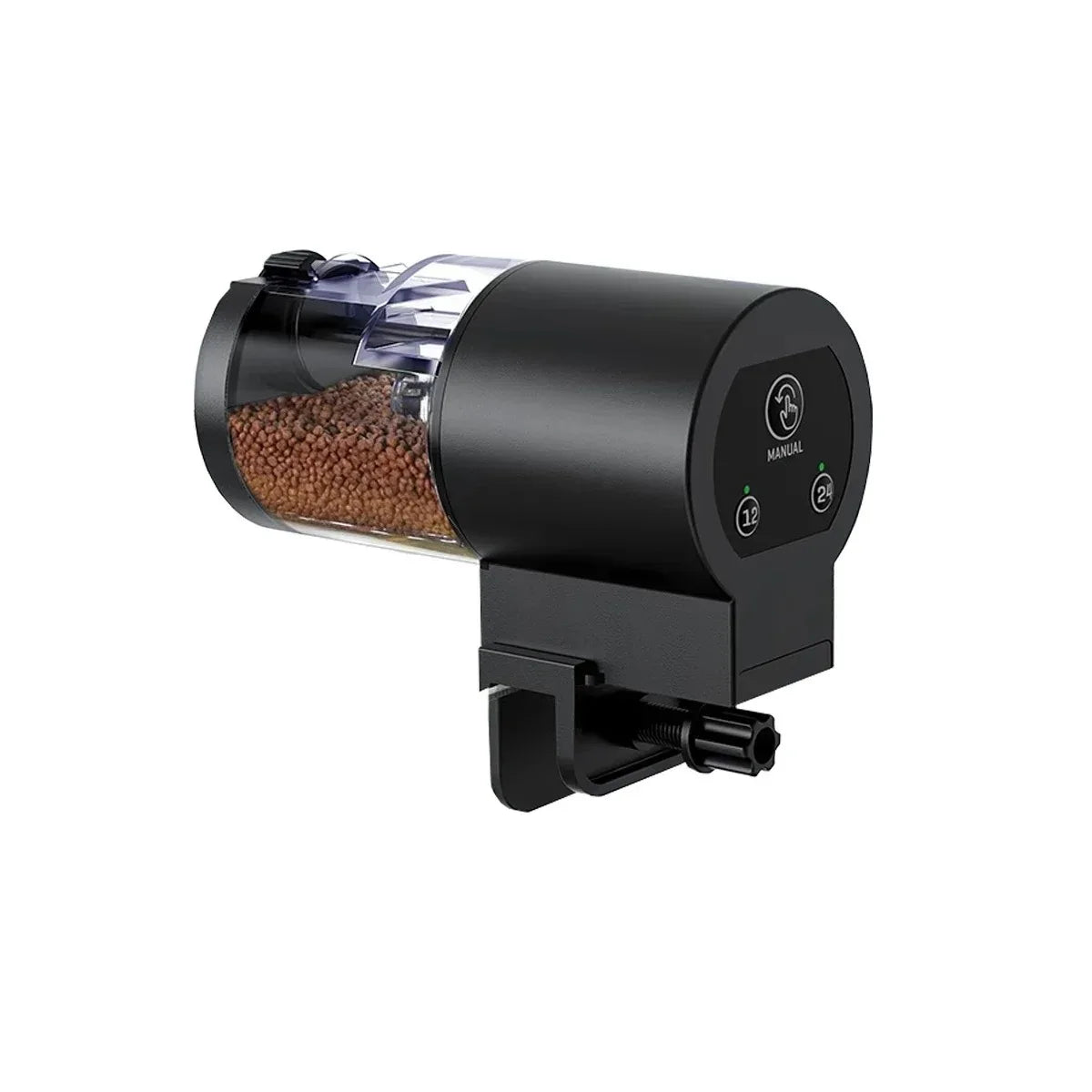 Automatic Fish Feeder 100Ml -Digital Programmable Aquarium Food Dispenser with Timer, IP66 Waterproof for Pond/Turtle Tanks