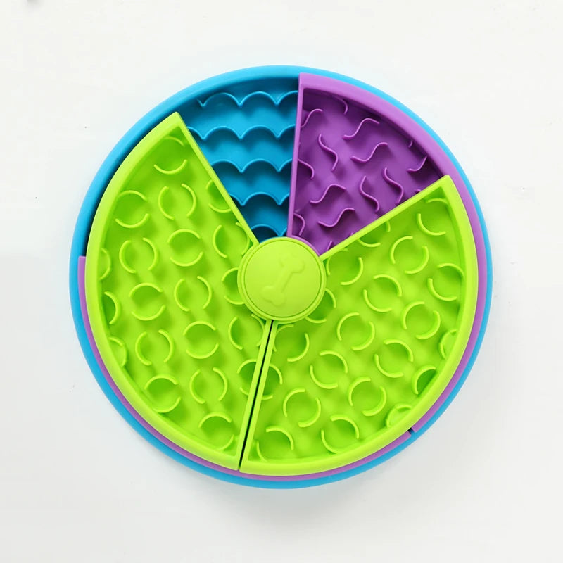 Slow Feeder Dog Bowl Mental Stimulate Detachable Puzzle Slow Eating Pet Bowl Anti-Slip Interactive Treat Dispenser Toys for Dogs