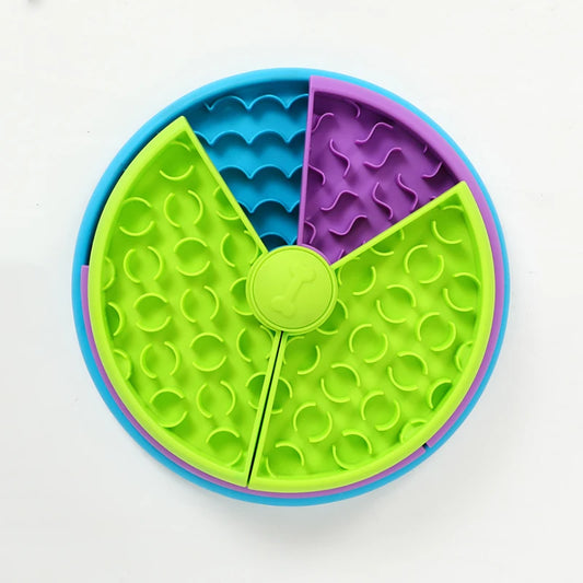 Slow Feeder Dog Bowl Mental Stimulate Detachable Puzzle Slow Eating Pet Bowl Anti-Slip Interactive Treat Dispenser Toys for Dogs