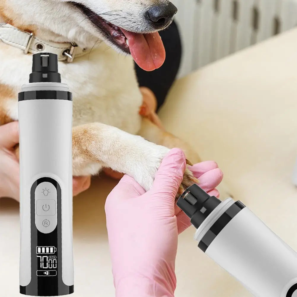 NEW Electric Dog Nail Clippers for Dog Nail Grinders Rechargeable USB Charging Pet Quiet Cat Paws Nail Grooming Trimmer Tools