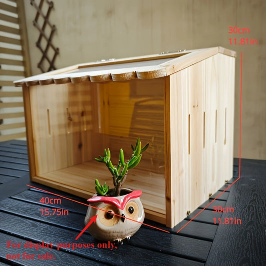 Small Pet Feeding Box Chick Insulation Box Hamster Box Climbing Pet Villa - for Pet Mice Rutin Chickens Reptiles Hedgehogs