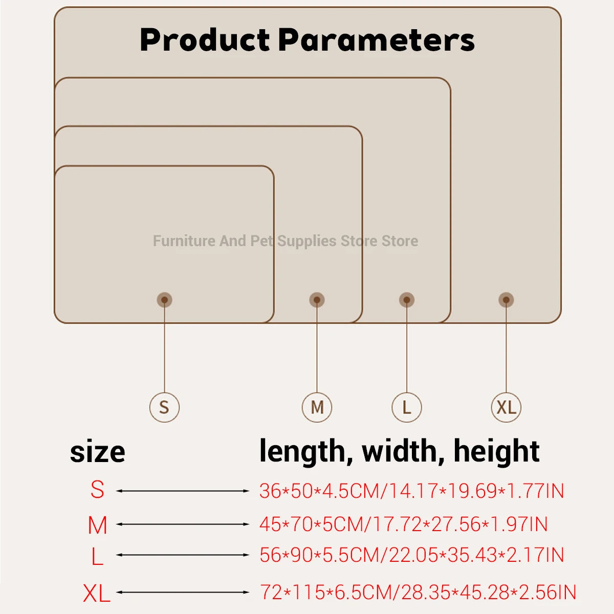 Self Heating Pet Pad, Extra Warm Thermal Dog Crate Pad Washable Anti-Slip Kennel Mat Pet Supplies for Medium Small Dogs and Cats