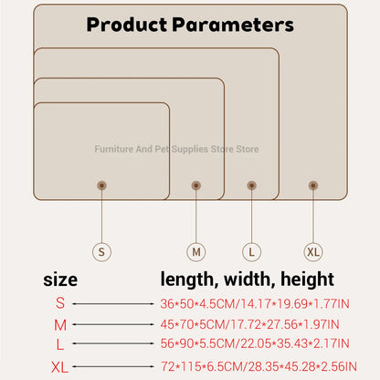 Self Heating Pet Pad, Extra Warm Thermal Dog Crate Pad Washable Anti-Slip Kennel Mat Pet Supplies for Medium Small Dogs and Cats