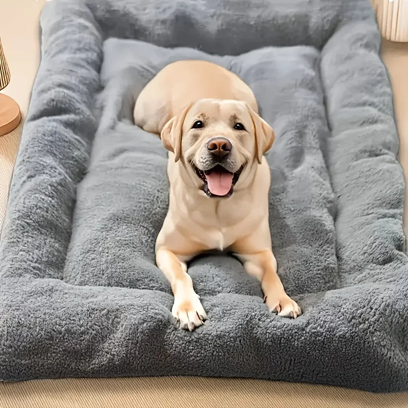 Dog Pet Beds Extra Large Plush Dog Bed Sofa Thickened Super Soft Polyester Pet Mat Dog Crate Mat Bed for Large Dog Bed