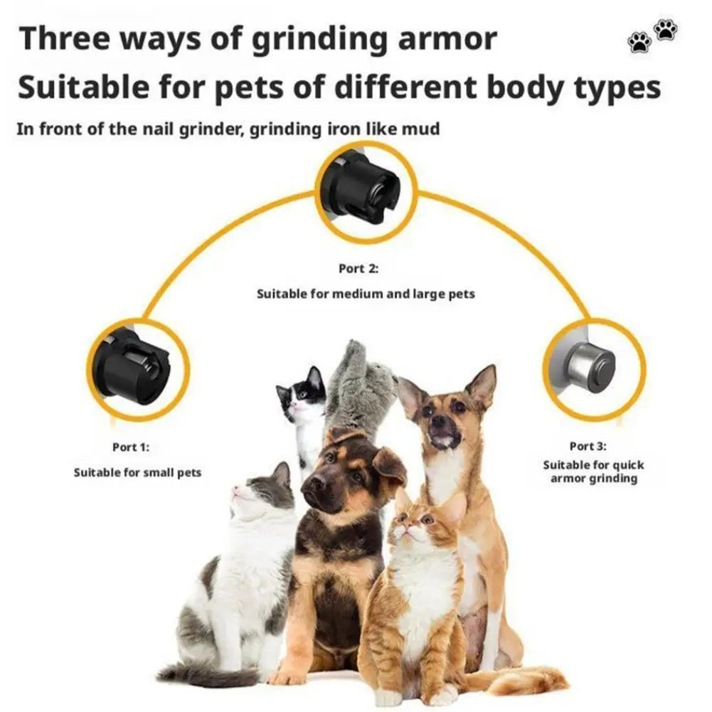 NEW Electric Dog Nail Clippers for Dog Nail Grinders Rechargeable USB Charging Pet Quiet Cat Paws Nail Grooming Trimmer Tools