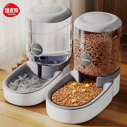 Automatic Cat Feeder High Capacity Pet Food Bowl Gravity Water Dispenser Mascotas Pet Bowl for Dogs Cats 4L Cat Accessories