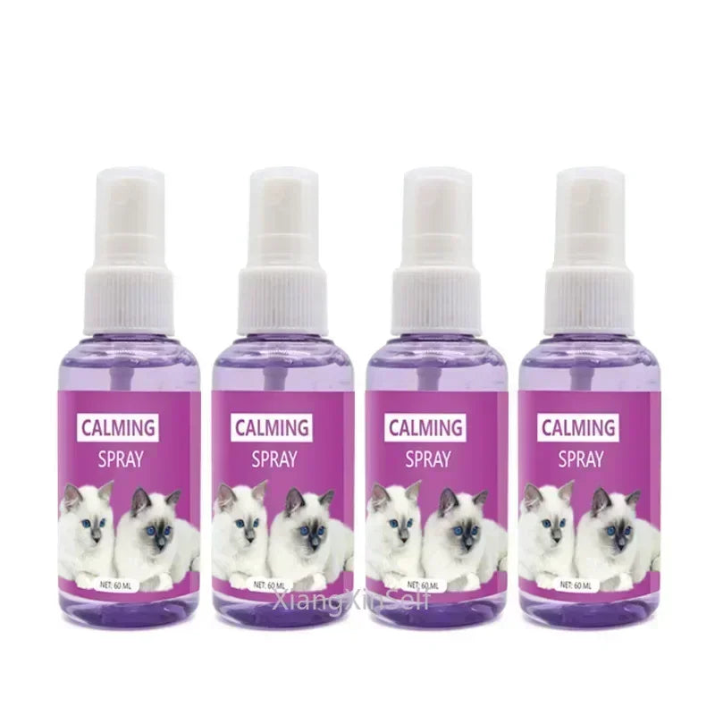 60Ml Calming Spray Feline anti Stress Pheromone Emotional Soothing Spray Health Cleaning Supplies for Cats