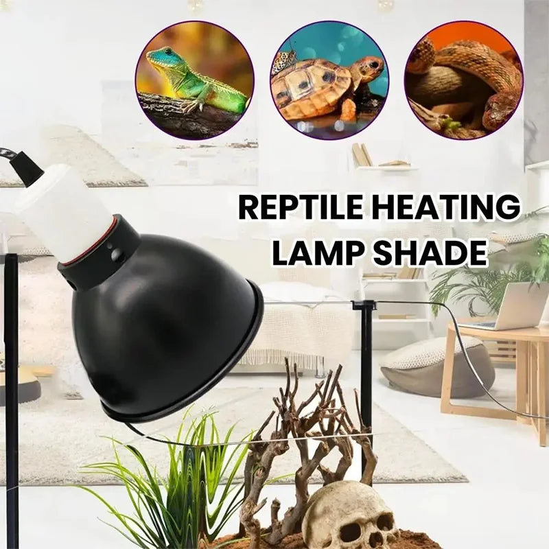 300W E27 Reptile Lamp Set Illumination 100-240V UVB Heating Lamp Bracket Pet Light Bulb Bracket Lampshade Emission Lamps Reptile