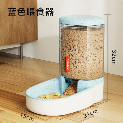 Automatic Cat Feeder High Capacity Pet Food Bowl Gravity Water Dispenser Mascotas Pet Bowl for Dogs Cats 4L Cat Accessories