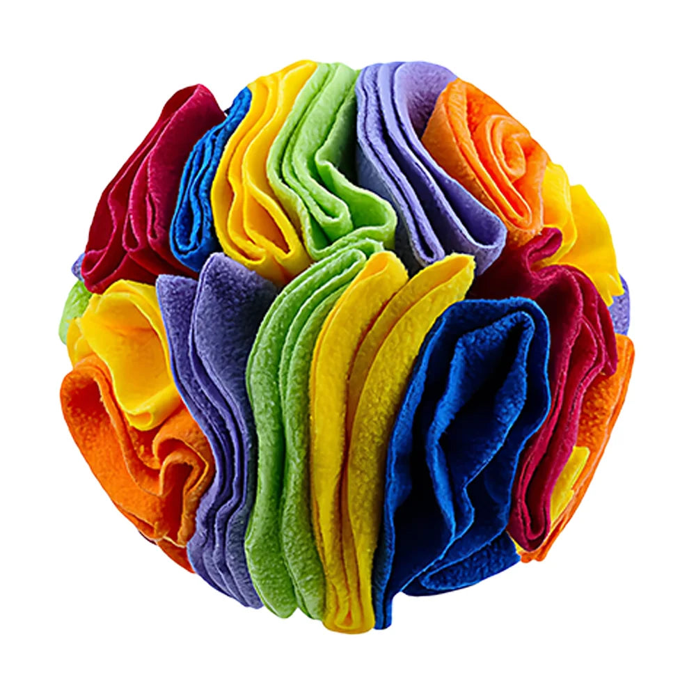 Advanced Sniffing Ball for Dogs - Interactive Slow Feeder Puzzle Toy with Detachable Treat Dispenser & Non-Toxic TPR