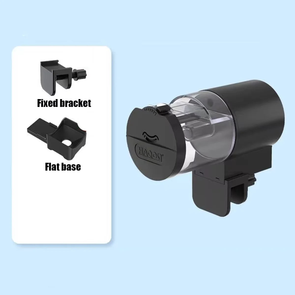 Automatic Fish Feeder 100Ml -Digital Programmable Aquarium Food Dispenser with Timer, IP66 Waterproof for Pond/Turtle Tanks