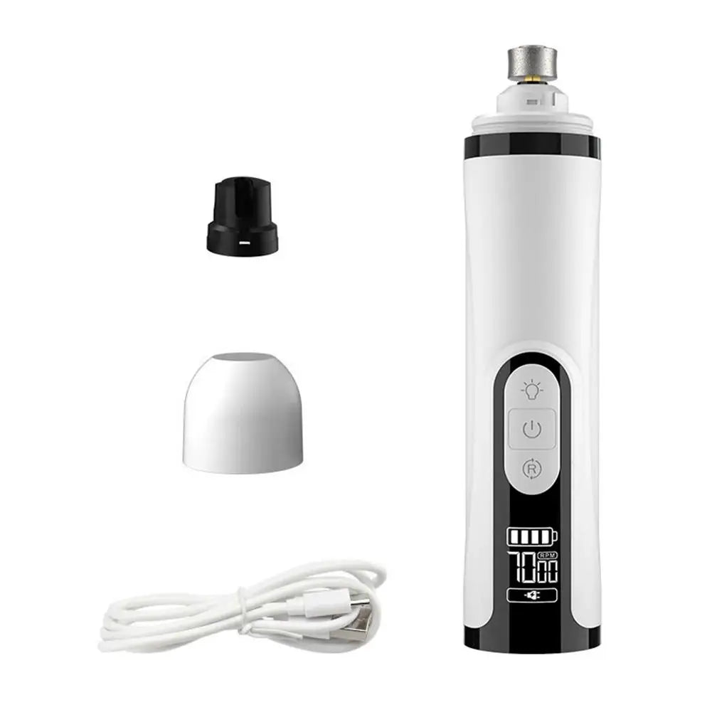 NEW Electric Dog Nail Clippers for Dog Nail Grinders Rechargeable USB Charging Pet Quiet Cat Paws Nail Grooming Trimmer Tools