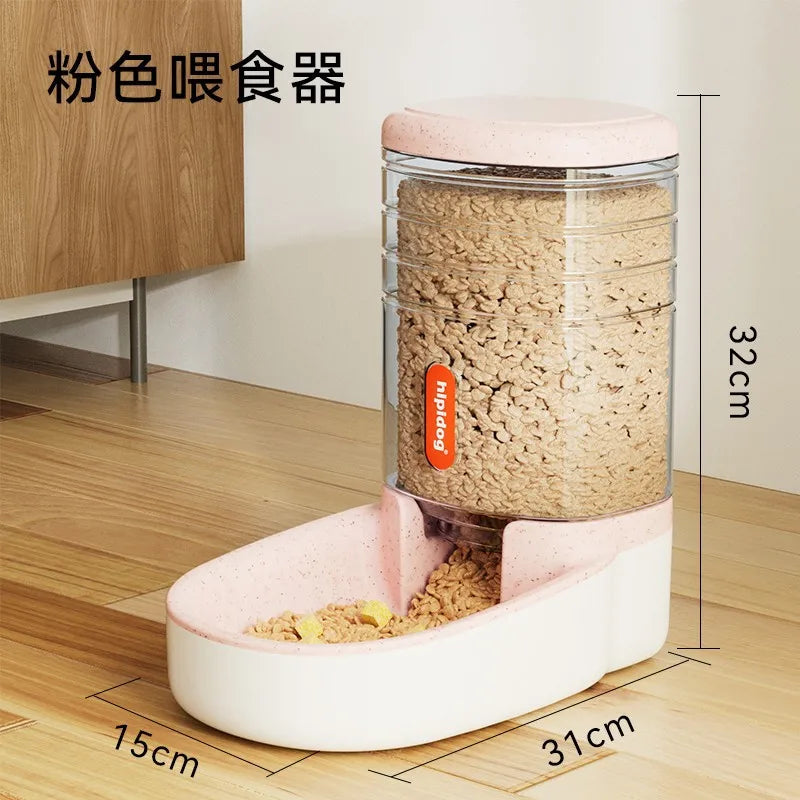 Automatic Cat Feeder High Capacity Pet Food Bowl Gravity Water Dispenser Mascotas Pet Bowl for Dogs Cats 4L Cat Accessories