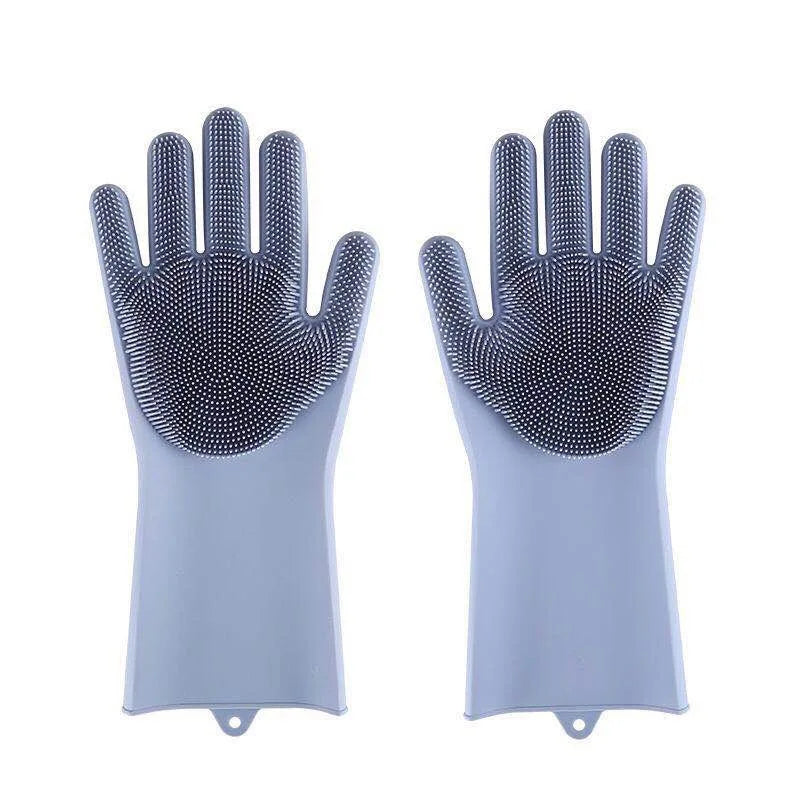 Pet Grooming Gloves Dog Cat Bathing Cleaning Glove Shampoo Scrubber Clean Soft Silicone Hair Removal Glove Hand Skin Protection
