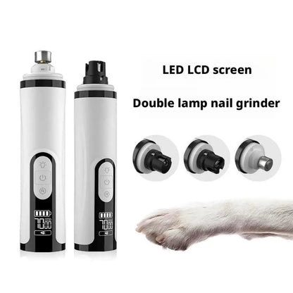 NEW Electric Dog Nail Clippers for Dog Nail Grinders Rechargeable USB Charging Pet Quiet Cat Paws Nail Grooming Trimmer Tools