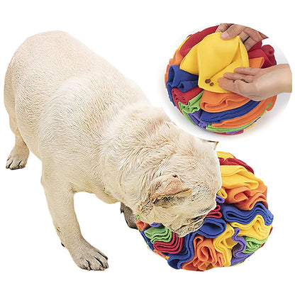 Advanced Sniffing Ball for Dogs - Interactive Slow Feeder Puzzle Toy with Detachable Treat Dispenser & Non-Toxic TPR