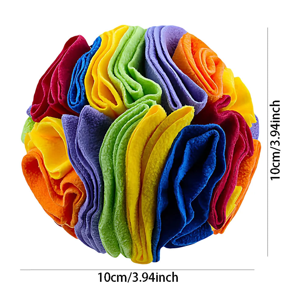 Advanced Sniffing Ball for Dogs - Interactive Slow Feeder Puzzle Toy with Detachable Treat Dispenser & Non-Toxic TPR