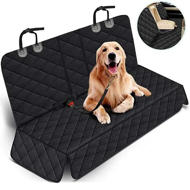 Car Dog Seat Cover for Back Seat Waterproof Auto Rear Pet Seat Protector Mat Nonslip Universal Safety Carrier for Outing Dogs