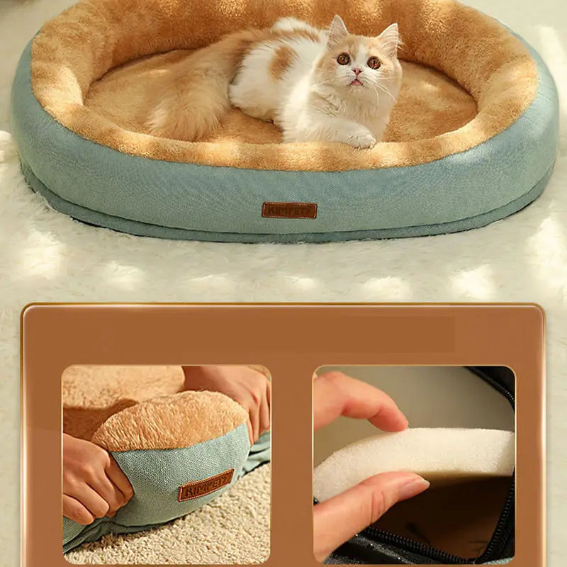 Winter Warm Small Dog Kennel Sleeping Puppy Cushion Cat Supplies Accessories Washable Calming Sofa Cat Dog Pet Bed